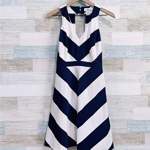 Vineyard Vines Chevron Striped Fit & Flare Dress